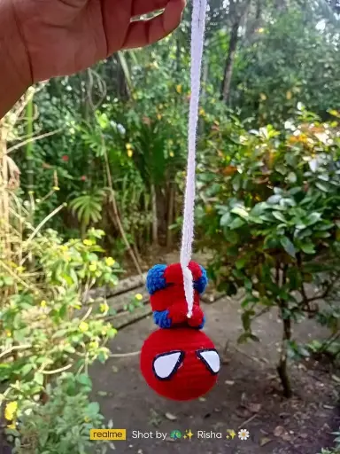 Spiderman Crochet Car Hanging