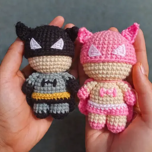 Batman Couple Crochet Doll