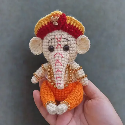 Ganesh Crochet Doll