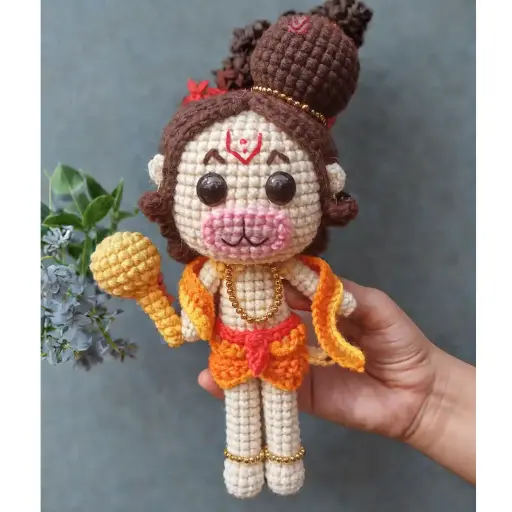 Hanuman Crochet Doll