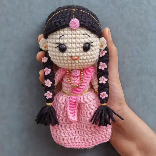 Radha Rani Crochet Doll