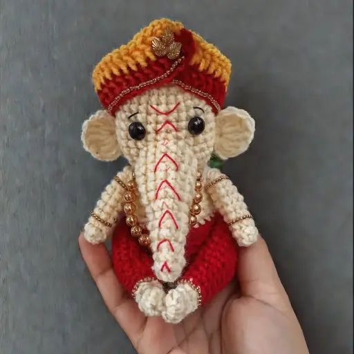 Ganesha Crochet Doll