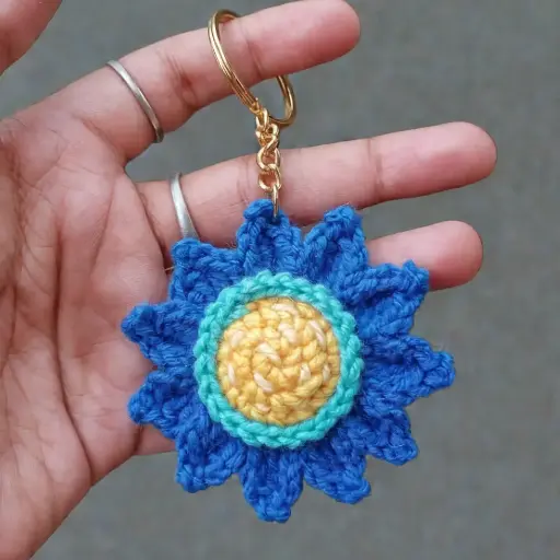Starry Sunflower Keychain