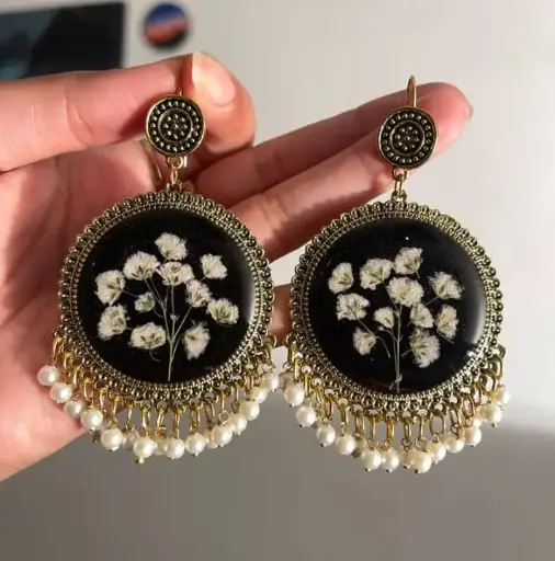 Lunar Resin Jhumka