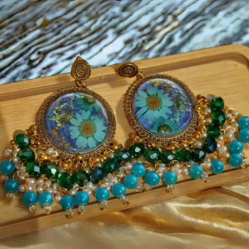 Sea Resin Jhumka