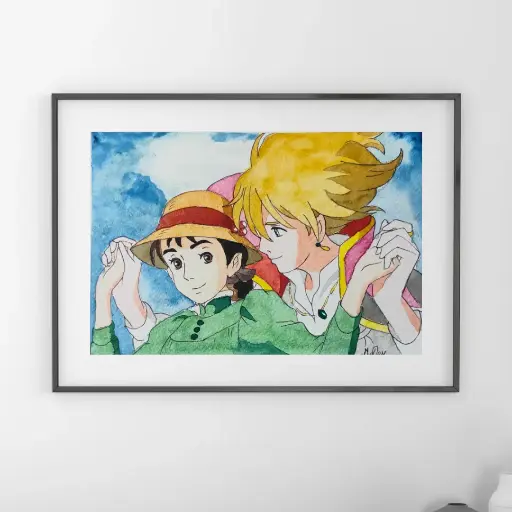 Howl's Moving Castle A5 Painting