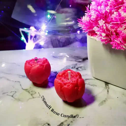 Small Rose Candle
