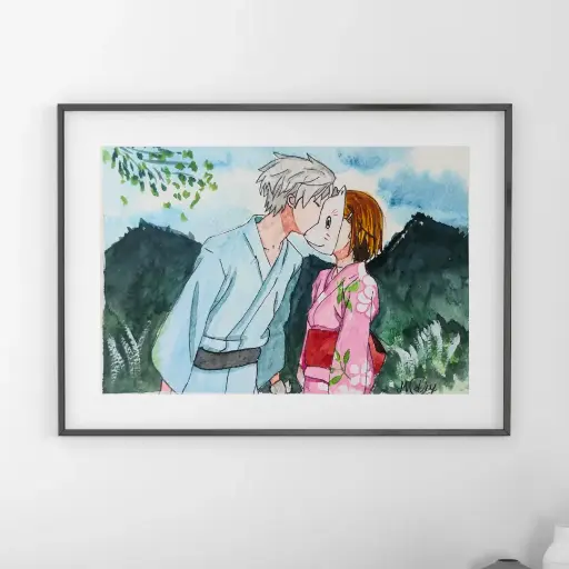The Forest Of Fireflies-Watercolor Painting A5