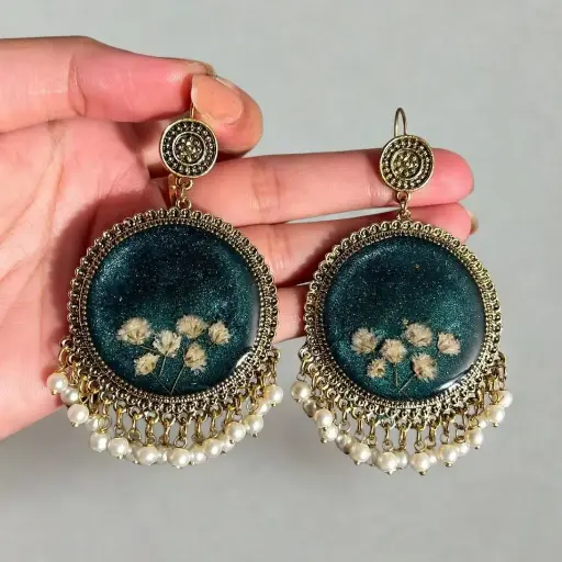 Rang Mahal Resin Jhumka