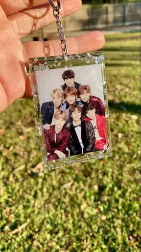 Rectangle Big Photo keychain