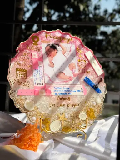 12/12 Inch Customized Baby Details Frame