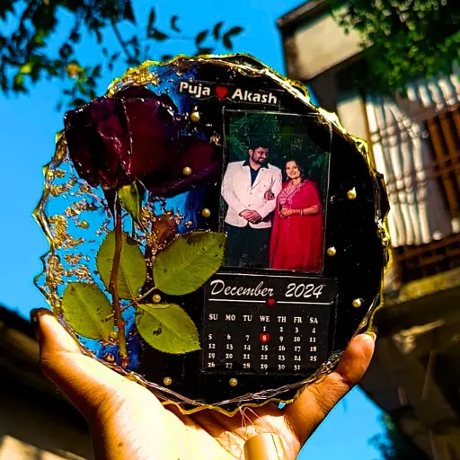 10-Inch Coaster Resin Photo Frame