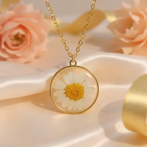 Golden Daisia Necklace