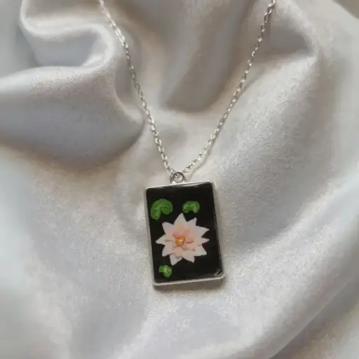 Silver Padma Necklace