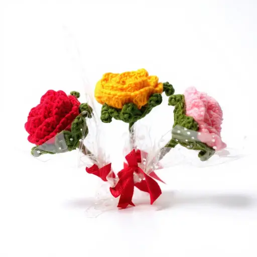 Tiny Crochet Flower Set