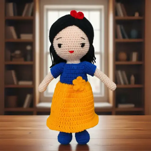 Snow-White Crochet Doll (10 Inchs)