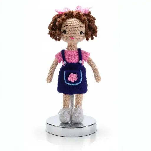 Popy Girl Crochet Doll(10inch)