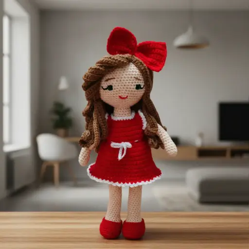Diana Crochet Doll(10 Inch)