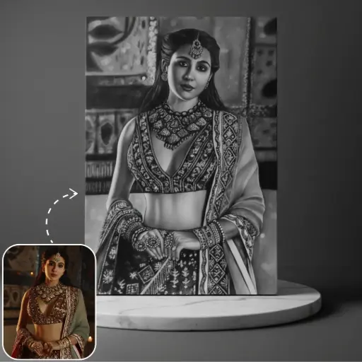 Customized Hyper-Realistic Pencil Portrait