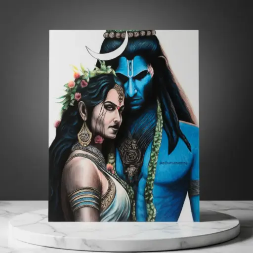 Adiyogi-Adishakti-Original Artwork A3