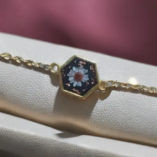 Hexagon Chain Bracelet