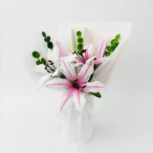 White Lily Flower Bouquet