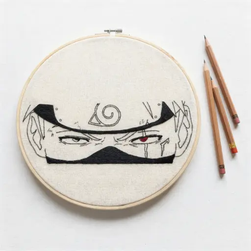 Kakashi Hatake Embroidery (8 inch)