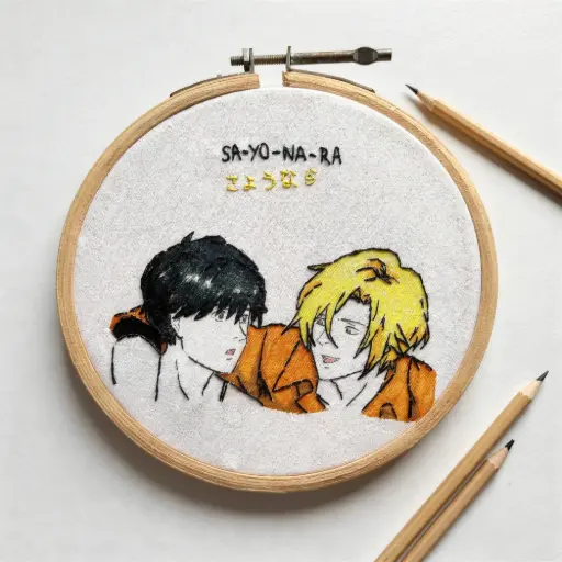 Ash & Eiji Embroidery