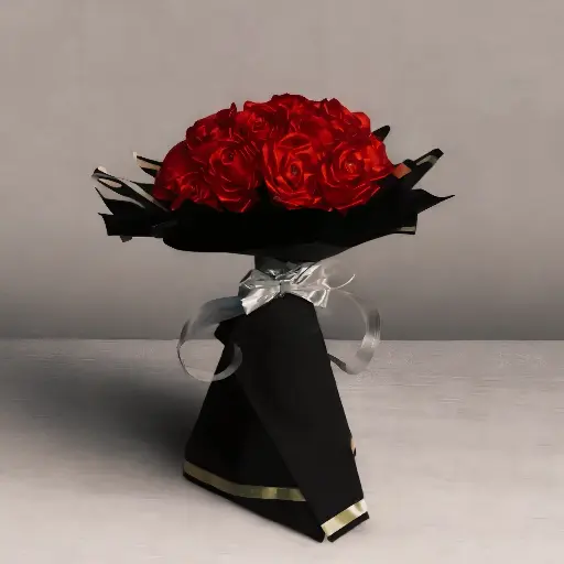 Ribbon Rose Bouquet Regular Size