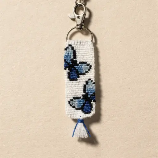 Alpha Butterfly Keychain