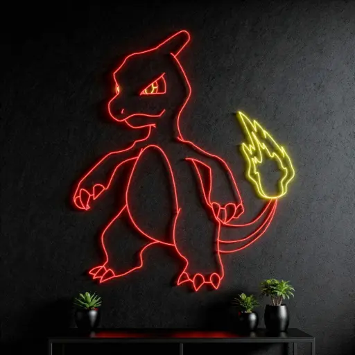 Neon Fire Dragon